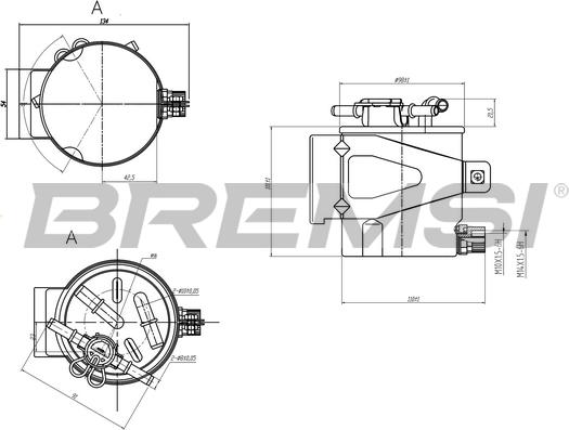 Bremsi FE0388 - Топливный фильтр autosila-amz.com