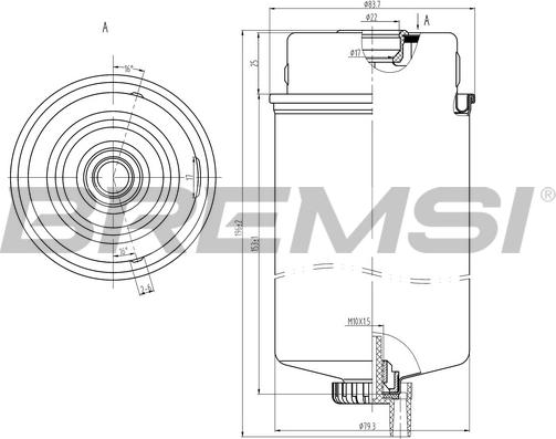 Bremsi FE0387 - Топливный фильтр autosila-amz.com