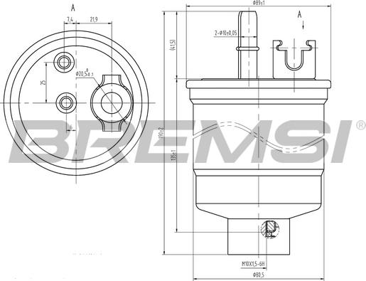 Bremsi FE0376 - Топливный фильтр autosila-amz.com