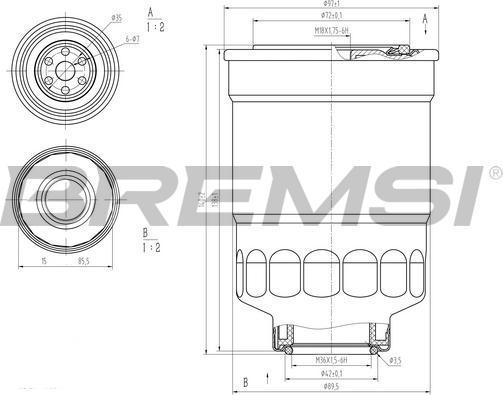 Bremsi FE0799 - Топливный фильтр autosila-amz.com