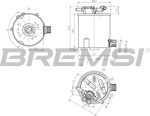 Bremsi FE0782 - Топливный фильтр autosila-amz.com