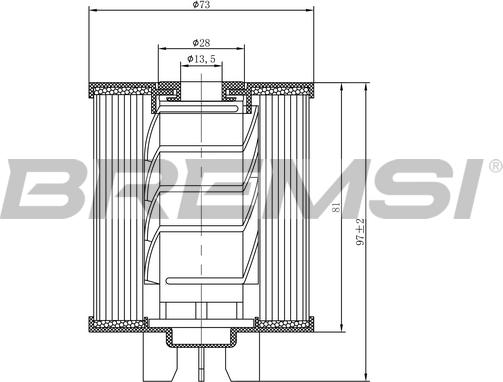 Bremsi FE0775 - Топливный фильтр autosila-amz.com