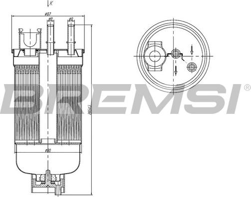 Bremsi FE1492 - Топливный фильтр autosila-amz.com