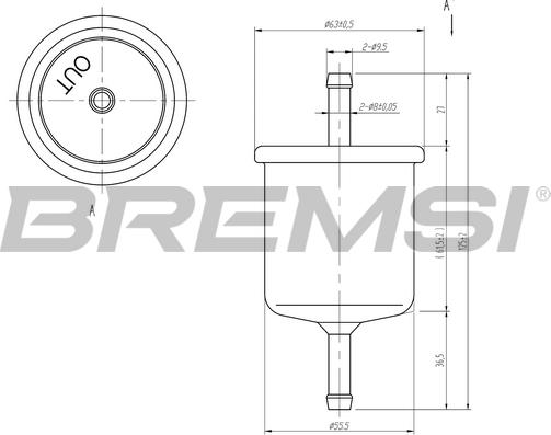 Bremsi FE1514 - Топливный фильтр autosila-amz.com