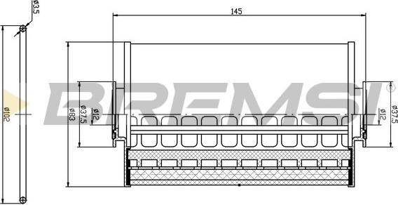 Bremsi FE1841 - Топливный фильтр autosila-amz.com