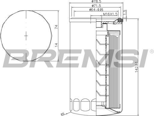 Bremsi FE1314 - Топливный фильтр autosila-amz.com