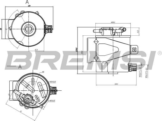 Bremsi FE1313 - Топливный фильтр autosila-amz.com