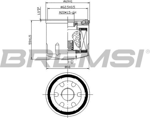 Bremsi FL0028 - Масляный фильтр autosila-amz.com