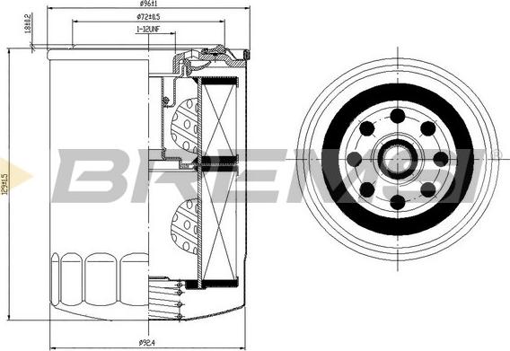 Bremsi FL1420 - Масляный фильтр autosila-amz.com