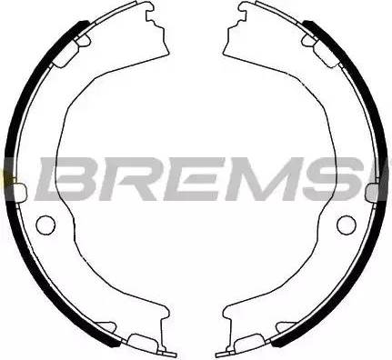 Bremsi GF4972 - Комплект тормозов, ручник, парковка autosila-amz.com