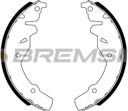 Bremsi GF4520 - Комплект тормозных колодок, барабанные autosila-amz.com