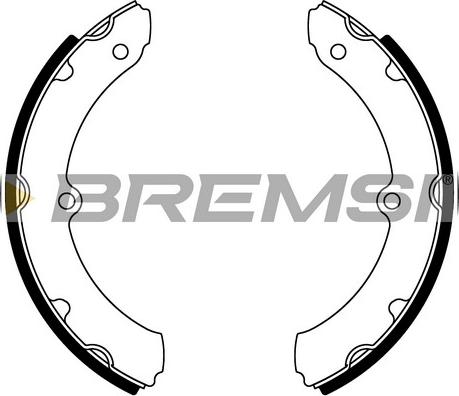 Bremsi GF0990 - Комплект тормозных колодок, барабанные autosila-amz.com