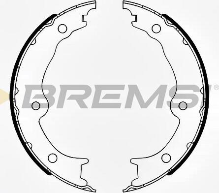Bremsi GF0993 - Комплект тормозов, ручник, парковка autosila-amz.com