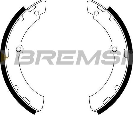 Bremsi GF0955 - Комплект тормозных колодок, барабанные autosila-amz.com