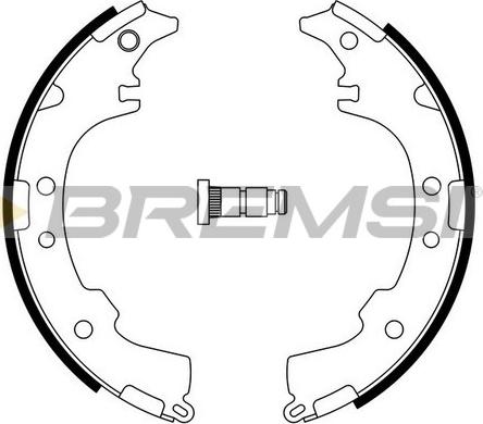 Bremsi GF0953 - Комплект тормозных колодок, барабанные autosila-amz.com