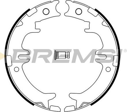 Bremsi GF0964 - Комплект тормозов, ручник, парковка autosila-amz.com