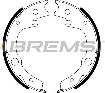 Bremsi GF0966 - Комплект тормозов, ручник, парковка autosila-amz.com