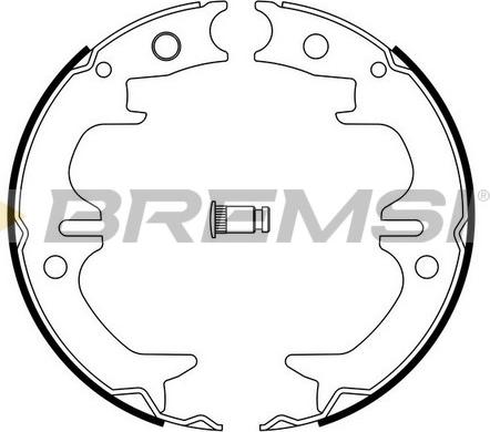Bremsi GF0962 - Комплект тормозов, ручник, парковка autosila-amz.com
