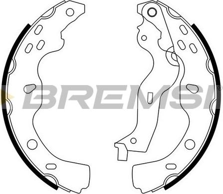 Bremsi GF0919 - Комплект тормозных колодок, барабанные autosila-amz.com