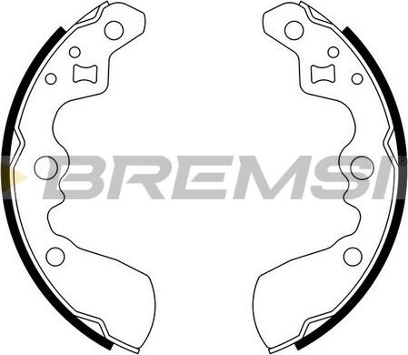 Bremsi GF0911 - Комплект тормозных колодок, барабанные autosila-amz.com