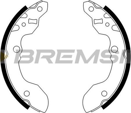 Bremsi GF0912 - Комплект тормозных колодок, барабанные autosila-amz.com