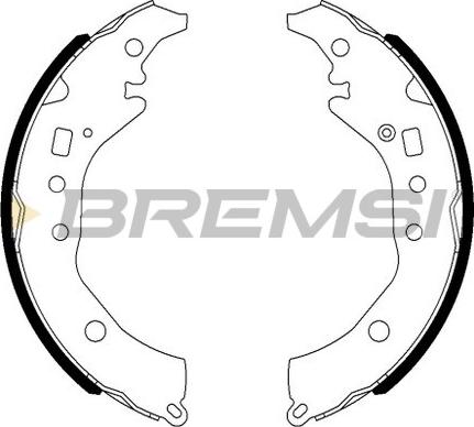 Bremsi GF0984 - Комплект тормозных колодок, барабанные autosila-amz.com