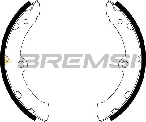Bremsi GF0987 - Комплект тормозных колодок, барабанные autosila-amz.com