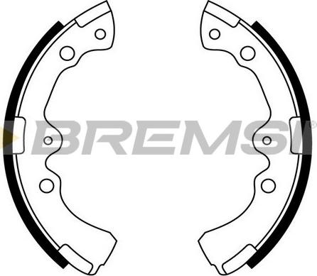Bremsi GF0935 - Комплект тормозных колодок, барабанные autosila-amz.com