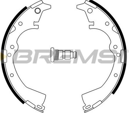 Bremsi GF0938 - Комплект тормозных колодок, барабанные autosila-amz.com