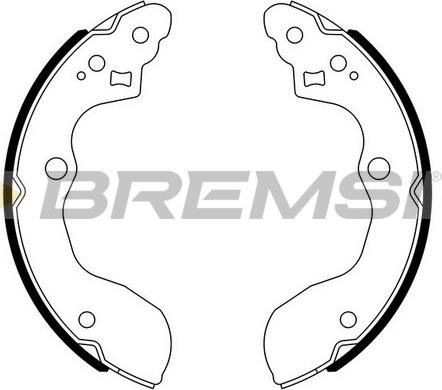 Bremsi GF0926 - Комплект тормозных колодок, барабанные autosila-amz.com