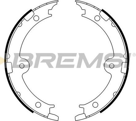 Bremsi GF0974 - Комплект тормозов, ручник, парковка autosila-amz.com