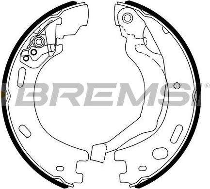 Bremsi GF0440 - Комплект тормозов, ручник, парковка autosila-amz.com
