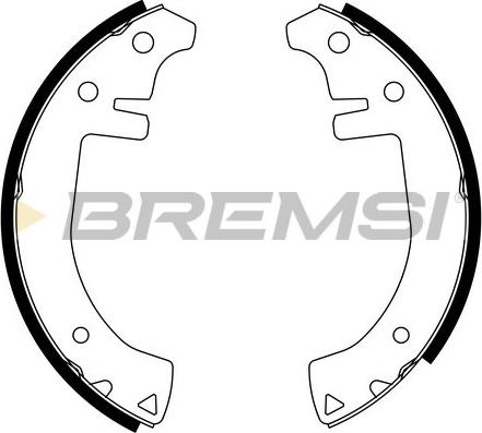 Bremsi GF0401 - Комплект тормозных колодок, барабанные autosila-amz.com