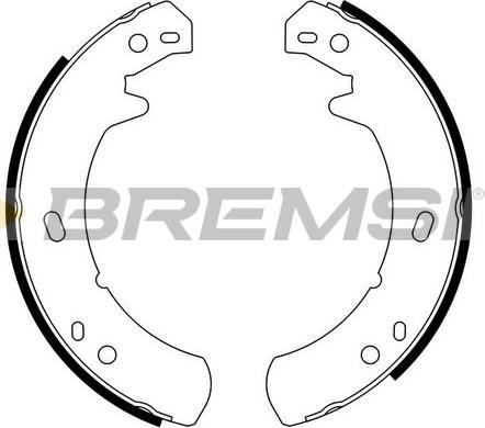 Bremsi GF0439 - Комплект тормозов, ручник, парковка autosila-amz.com