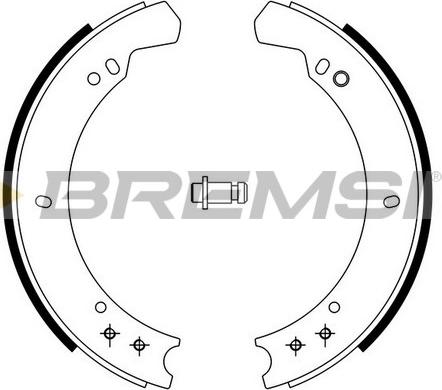 Bremsi GF0434 - Комплект тормозных колодок, барабанные autosila-amz.com
