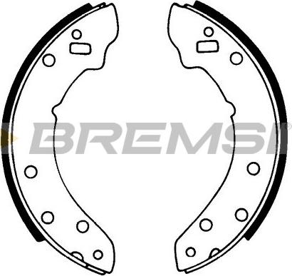 Bremsi GF0430 - Комплект тормозных колодок, барабанные autosila-amz.com