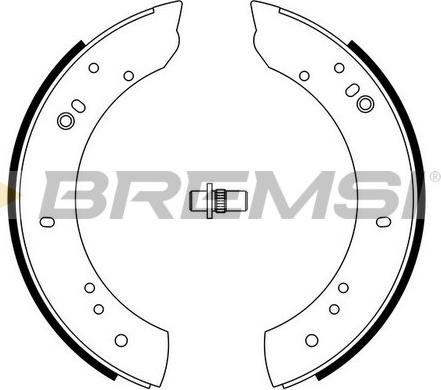 Bremsi GF0433 - Комплект тормозных колодок, барабанные autosila-amz.com