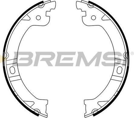 Bremsi GF0429 - Комплект тормозов, ручник, парковка autosila-amz.com