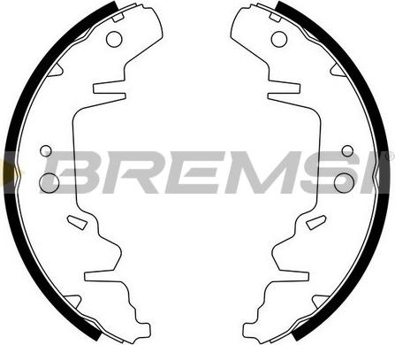 Bremsi GF0426 - Комплект тормозных колодок, барабанные autosila-amz.com