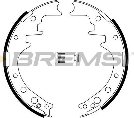 Bremsi GF0554 - Комплект тормозных колодок, барабанные autosila-amz.com