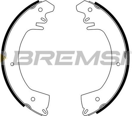 Bremsi GF0515 - Комплект тормозных колодок, барабанные autosila-amz.com