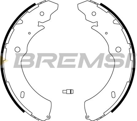 Bremsi GF0640 - Комплект тормозных колодок, барабанные autosila-amz.com