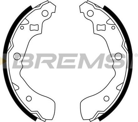 Bremsi GF0665 - Комплект тормозных колодок, барабанные autosila-amz.com