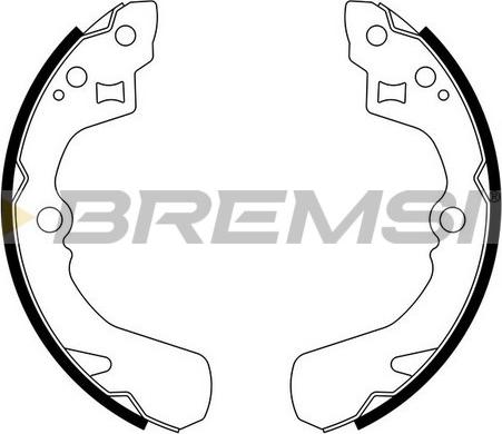 Bremsi GF0660 - Комплект тормозных колодок, барабанные autosila-amz.com