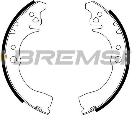 Bremsi GF0661 - Комплект тормозных колодок, барабанные autosila-amz.com