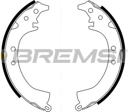 Bremsi GF0667 - Комплект тормозных колодок, барабанные autosila-amz.com