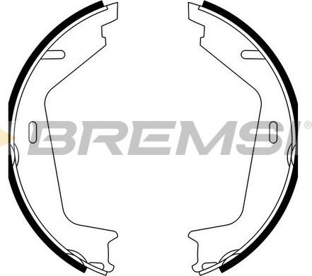 Bremsi GF0608A - Комплект тормозов, ручник, парковка autosila-amz.com