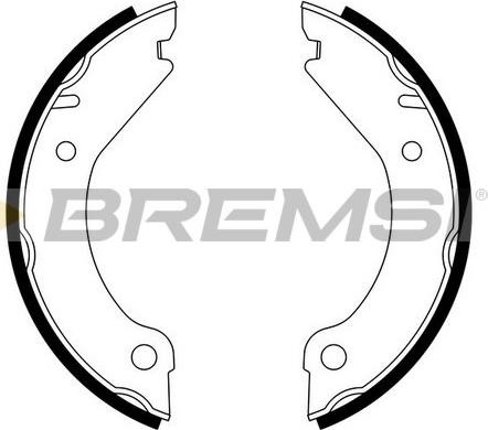 Bremsi GF0603 - Комплект тормозов, ручник, парковка autosila-amz.com