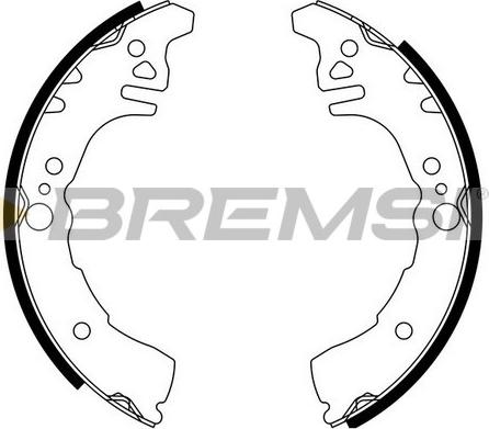 Bremsi GF0681 - Комплект тормозных колодок, барабанные autosila-amz.com