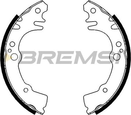 Bremsi GF0683 - Комплект тормозных колодок, барабанные autosila-amz.com